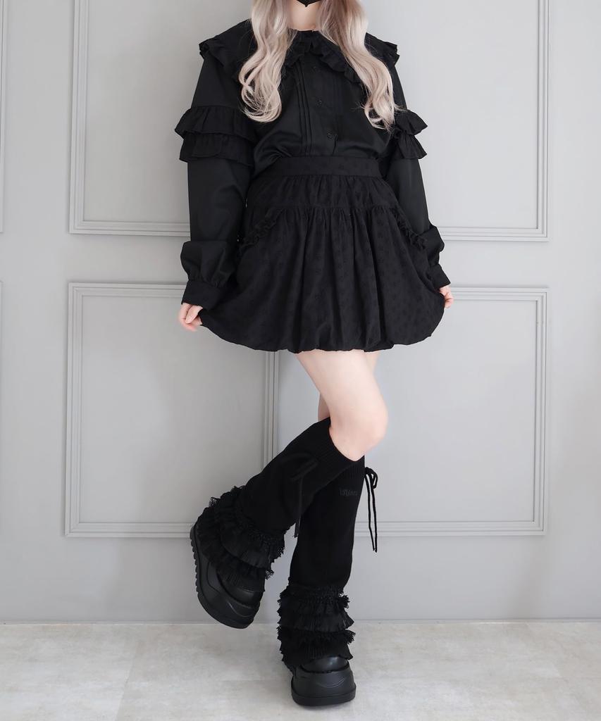 WEGO Whinny Puapu Cotton Cloud Mogumogu Size Black Skirt, Cute, Women's, F,