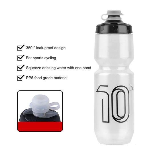 Бутылка для воды для велосипеда объемом 750 мл, большая емкость, портативная, легкая, для скалолазания, путешествий, спорта, спортзала, тренировок, езды на велосипеде, сжимаемая, питьевая бутылка