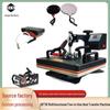 29x38cm 5-in-1 Heat Transfer Machine for Clothes, Hats, and Mugs Printing