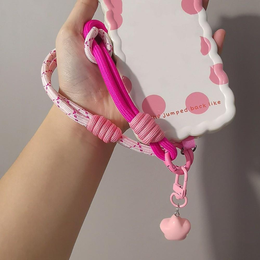 Star Keychain Mobile Phone Lanyard Detachable Mobile Phone Charm Woven Phone Strap  Lanyard Patch