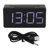 Simple Electronic Clock LED Bedside Alarm Clock with Snooze Function for Student Home Use