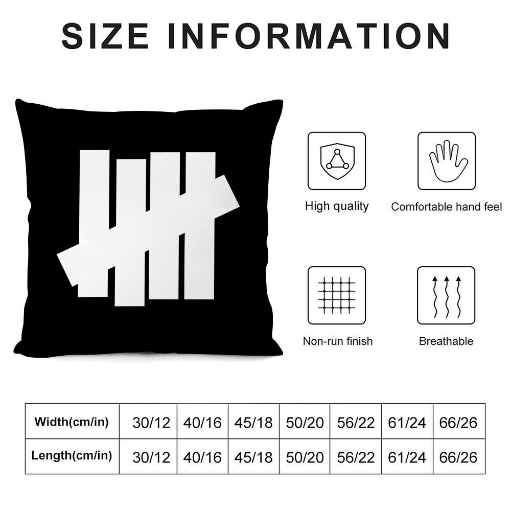 Бренд U-Undefeated Наволочка для подушки-подушки Ультрамягкая, приятная для кожи ткань Облачный комфорт и скрытая молния