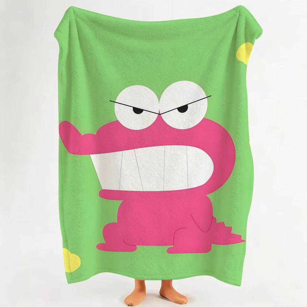 Character C Chocobi Throw hot Flannel Throw Blanket Suitable for Sofa Living Room Bedroom soft