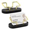 Metal Frame Metal Business Card Holder Marble Material Business Card Storage Holder  Meeting Gifts