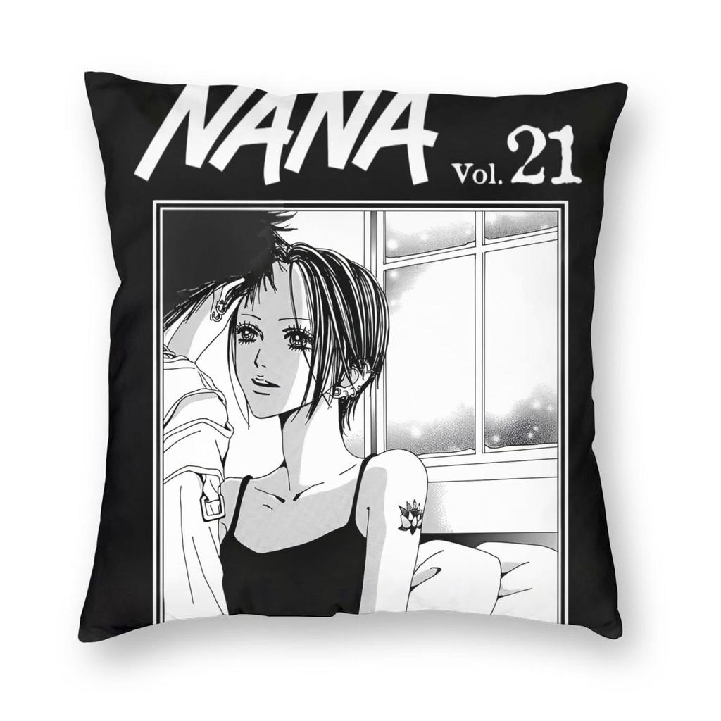 Japanese Manga Black Stones Nana Pillowcase Printing Polyester Cushion Cover Gift Pillow Case Cover Home Wholesale cm