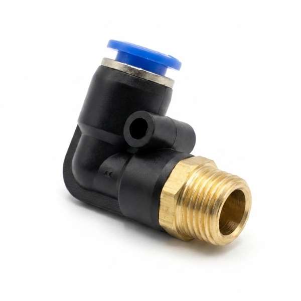 -Type Pneumatic Connector (Thread 9.7mm - Plug 6mm)