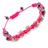 [J6314] - Pink 'Shambhala' Ethnic Bracelet