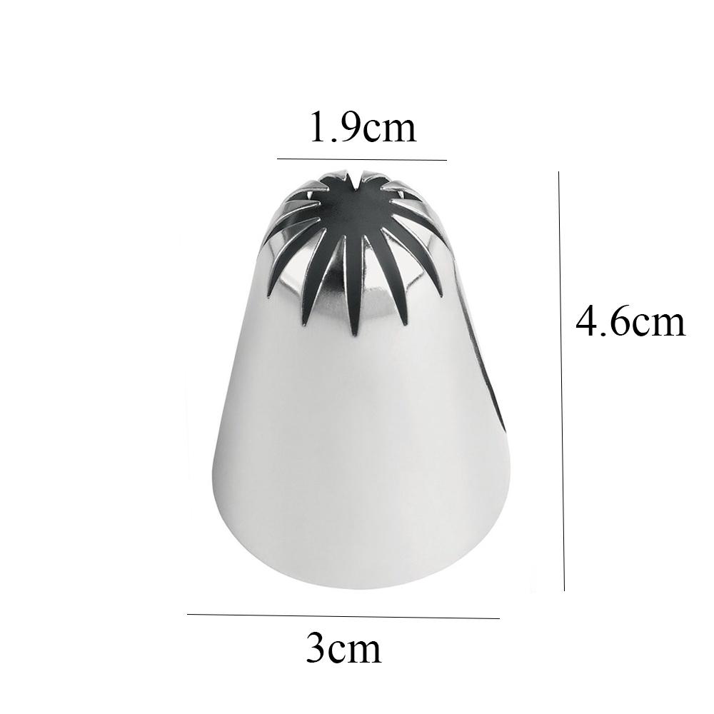 Декорирование кексов Насадка из нержавеющей стали Цветок Насадки для айсинга Кондитерские насадки Форма для выпечки Инструмент для мороженого