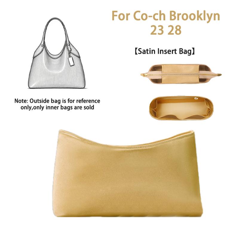 Органайзер-вкладыш EverToner для сумок Co-ch Brooklyn 23 28, из бумаги DuPont/Войлока/Сатина, сумка-органайзер, вкладыш для сумочки, аксессуары