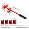 Furniture Mover Set Transport Lifter 360 Degree Rotation with Universal Wheel Heavy Stuffs Moving Wheel Roller Bar Hand Tools