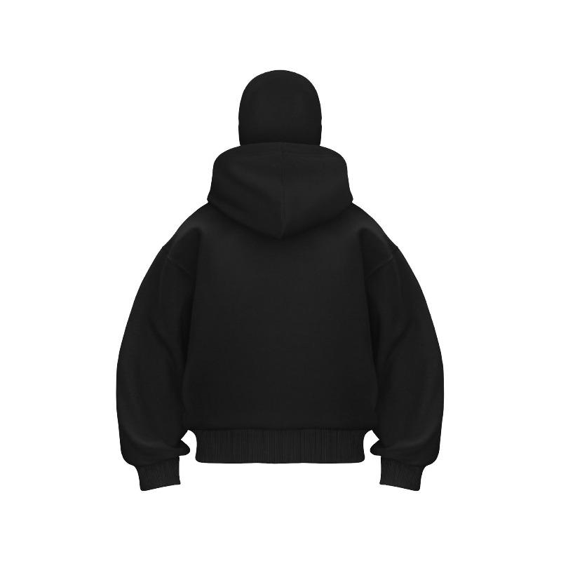 2026 Autumn Solid Color Ninja Turtleneck Hoodies For Men Y2K Vintage Fleece Sweatshirts Hip Hop Japanese Streetwear Oversized Hoodie