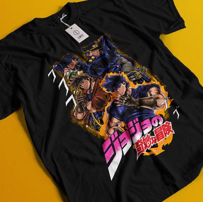Футболка Jojo's Bizarre Adventure Аниме Манга Графический дизайн Футболка Все размеры