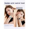Unisex Analog Digital Quartz Wristwatch Square Case Waterproof Stainless Steel Bracelet Watch