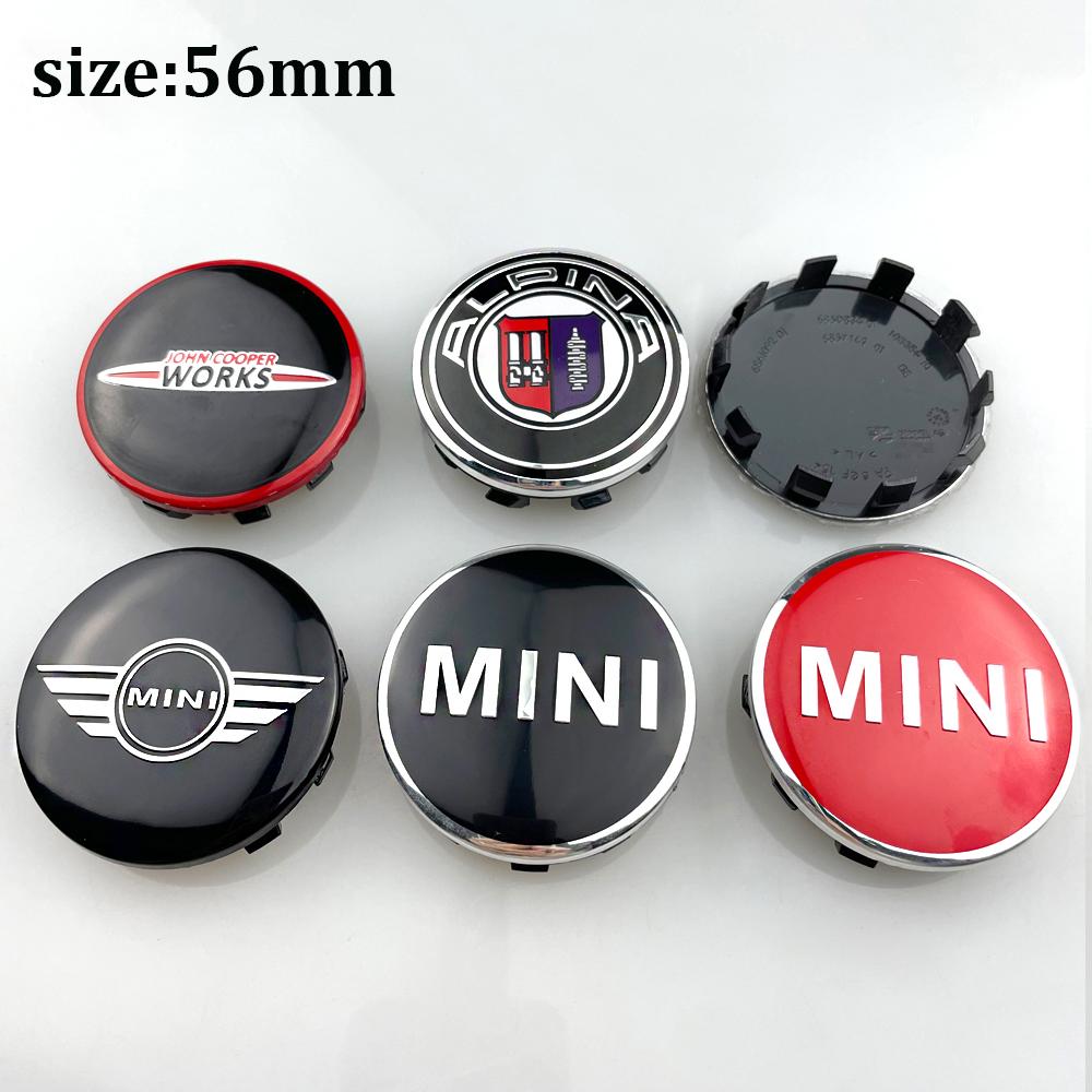 ABS 4pcs 54mm 56mm Car Wheel Hub Center Caps Rim Cover Badge Emblem For bmw Mini Works Cooper F54 F55 F56 F57 F60 R50 R52 R55 tp2