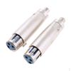 2x XLR-разъем мама 3-контактный аудиокабель микрофонный адаптер DJ