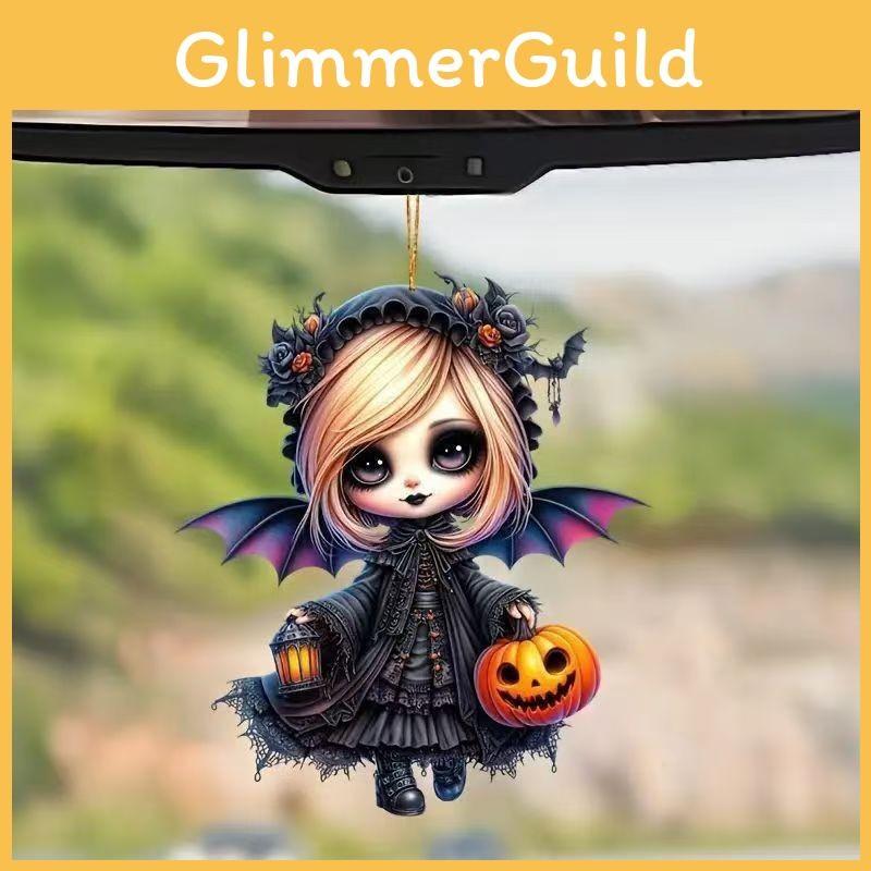 Автомобильные Хэллоуинские Аксессуары Акриловая Ведьма Подвесной Декор Праздничный Салон Автомобиля