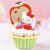 Нетоксичные строительные блоки серии Sanrio Куроми Хелло Китти, модель для сборки кекса, кубики, игрушки, Синнаморолл, Май Мелоди, настольные украшения