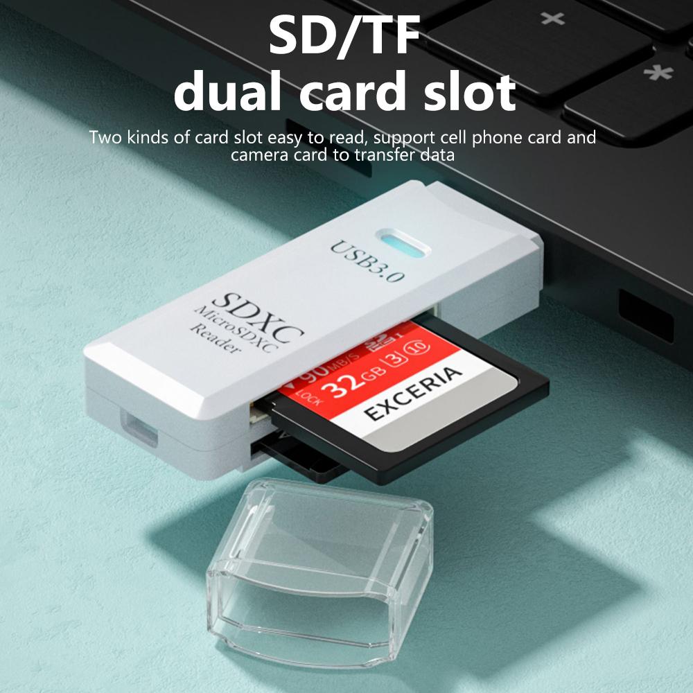 USB 3.0 Картридер 2 в 1 USB 2.0 на SD Micro SD TF Адаптер для карт памяти для Mac PC Ноутбуков Аксессуары Флеш-накопитель Картридер