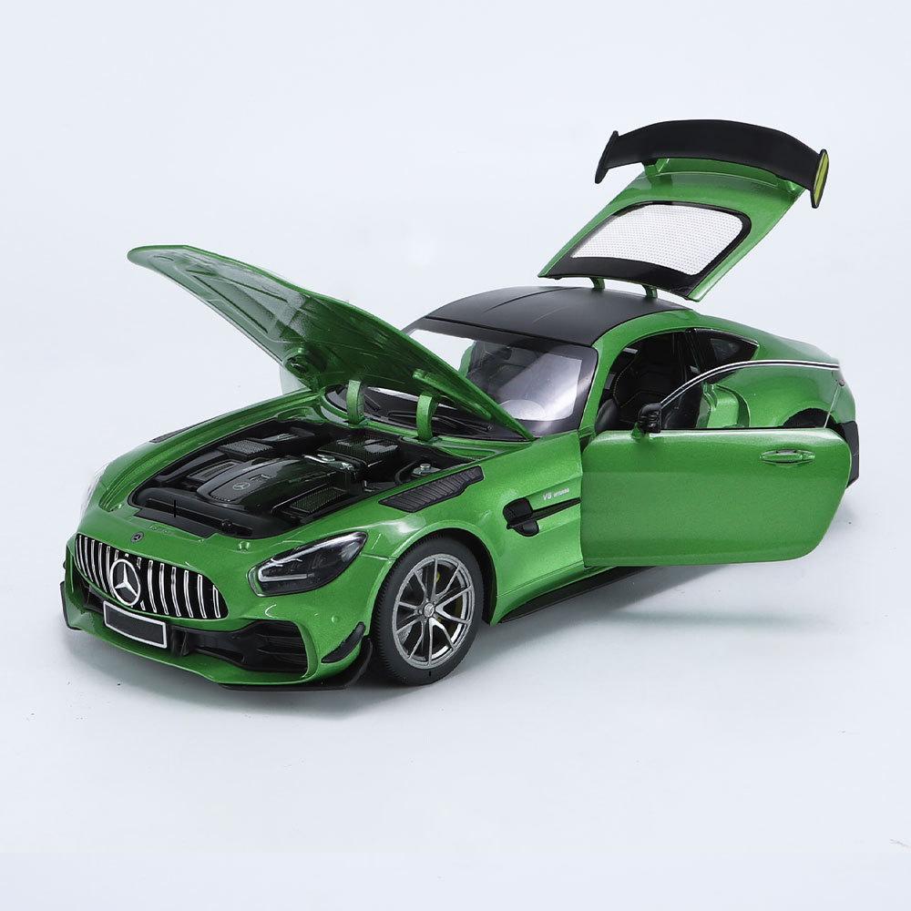 1/18 Mercedes-Benz GTR Demon литая игрушечная модель автомобиля со звуком и светом детские игрушки коллекционные предметы подарок на день рождения