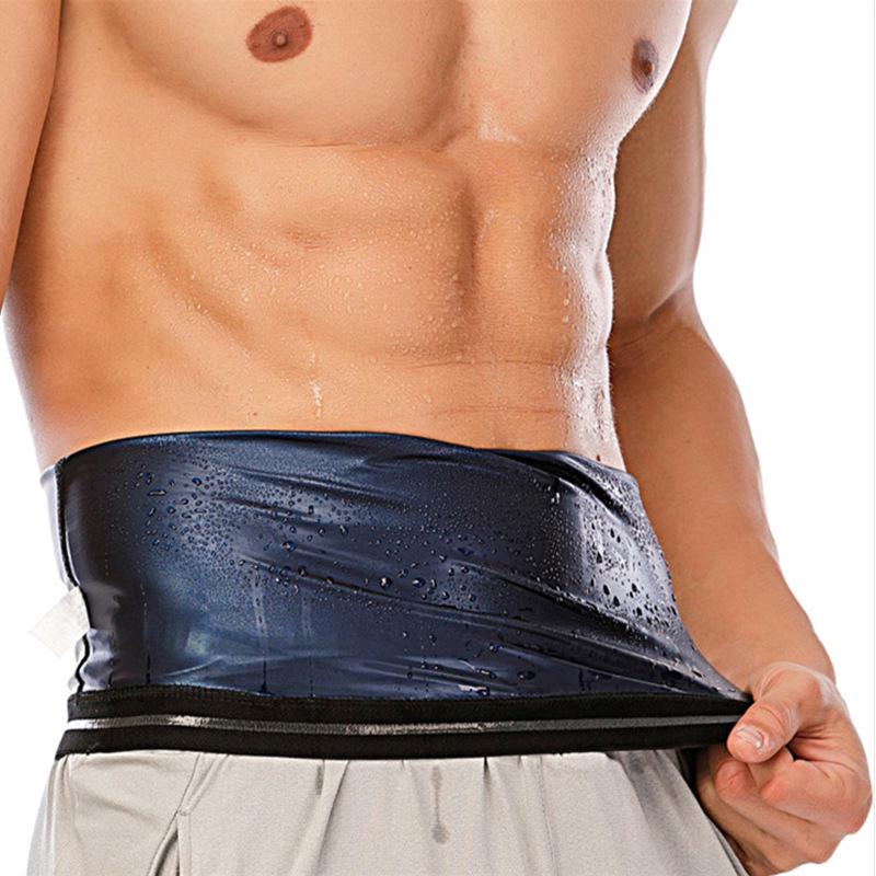 Силиконовый антискользящий пояс для тренировки талии: Синий пояс для похудения живота для йоги и пояс для формирования тела