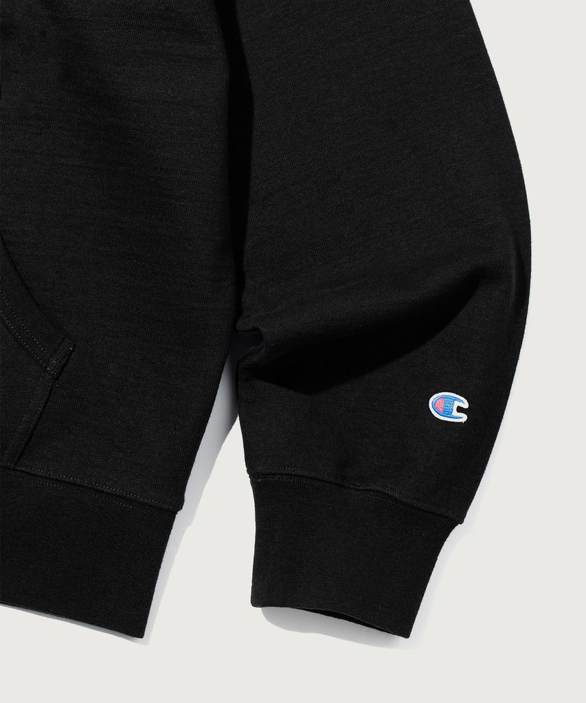 Champion Худи на молнии свободного кроя с логотипом Heritage Черный