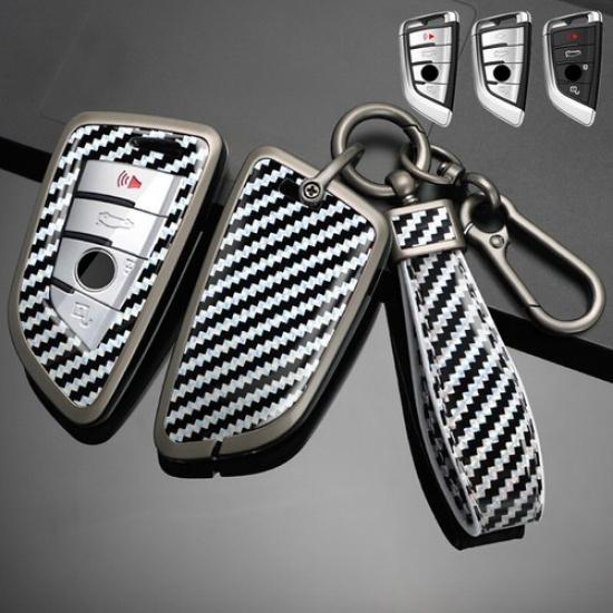 Zinc Alloy Leather Car Key Case Cover For BMW X1 X2 X3 X4 2 3 4 5 6 7 8 X6M X5M