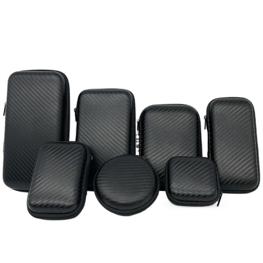 Headphone Mini Storage Mobile Hard Disk Case EVA Zipper Bag Data Cable Bag Charger Protection Bag