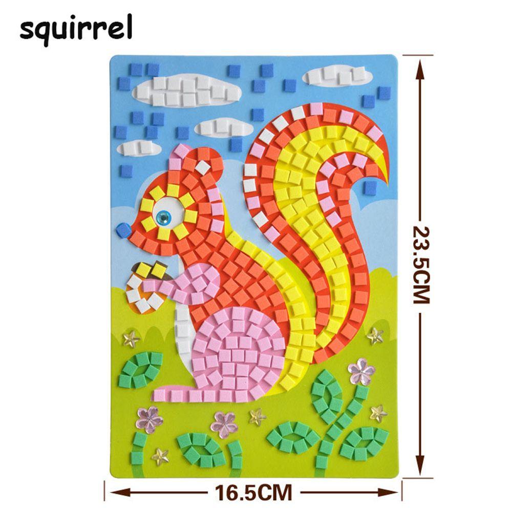 Kids Game DIY Kits Early Educational 3D Mosaics Puzzle EVA Foam Drawing Toys Stickers