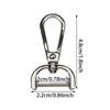1pc Zinc Alloy Detachable Snap Hook Trigger Clips Buckles for Strap Belt Keychain Webbing Pet Leash Leathercraft Hooks 4 Sizes
