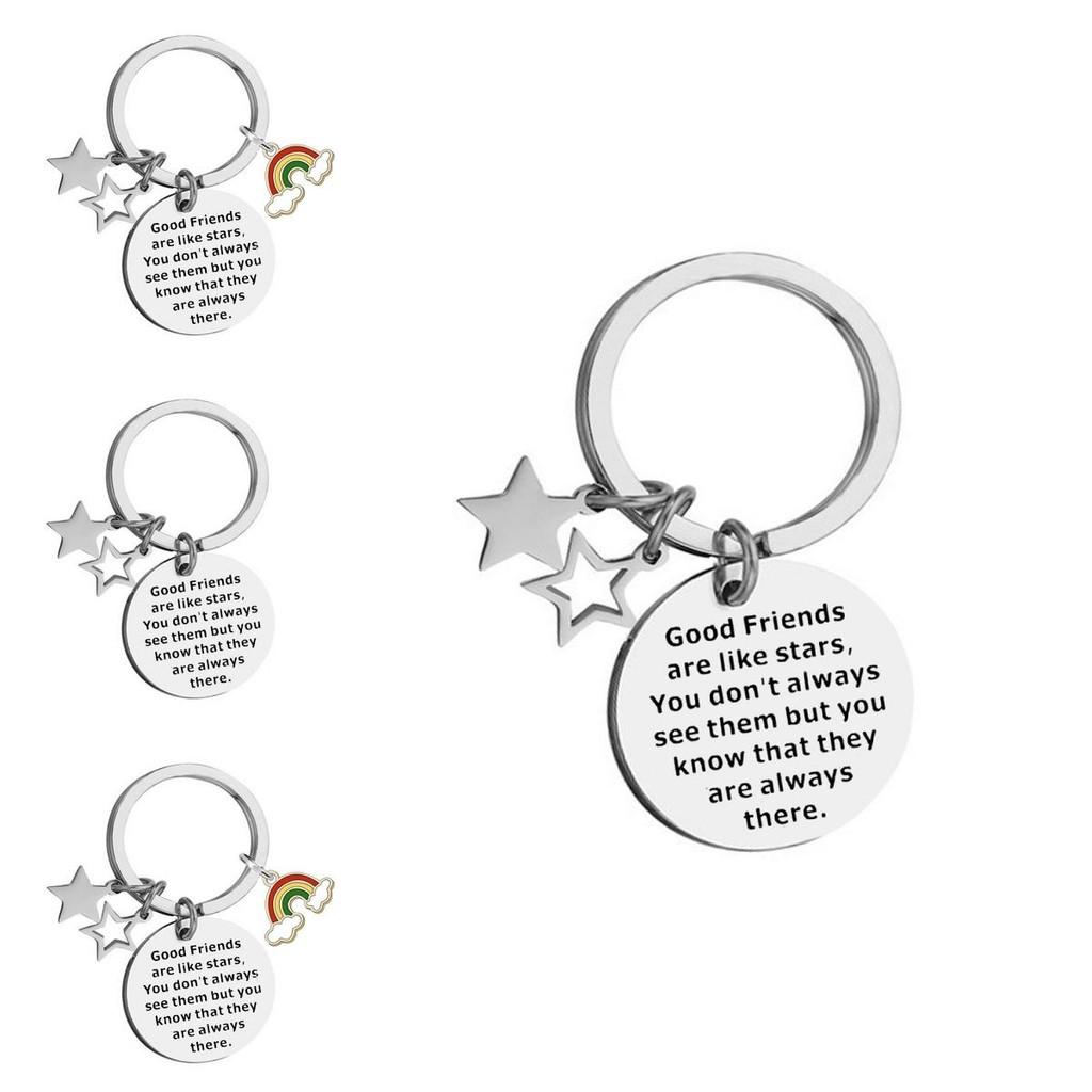 Dazzling Stainless Steel Rainbow Keychain Friendship Accessory For Holidays And Special Occasions