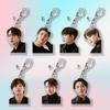 Акриловый брелок для ключей с фото BTS в черном наряде, Брелок Bangtan Boys в официальном черном костюме, Подвеска на сумку для фанатов K-pop ARMY