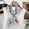 Silk Scarf Neck 70 Square Scarf New Printing Small Fresh Versatile Streamer Neck Protector Scarf Shawl