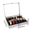 DELESYS Sales Promotion 6/12/24 Positions Aluminum Alloy Watch Storage Case Solid Shatter-Resistant Metallic Aluminium Watch Box