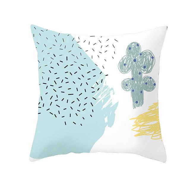 Geometric Printing Cushion Cover Creative Geometric Polyester Decorative Pillowcase Home Accessories Sofa Pillow Case Almohada