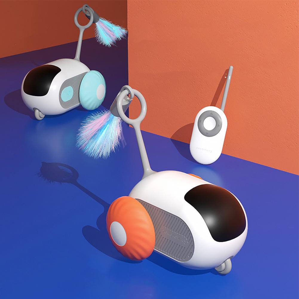 Умная электрическая игрушка для кошек с дистанционным управлением Умная электрическая игрушка для кошек Перезаряжаемая автоматическая игрушка для кошек Автомобиль Игрушки для котят Автомобиль Движущаяся игрушка