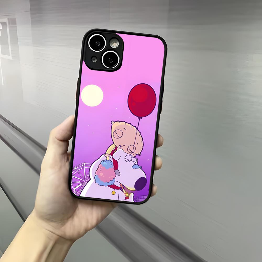 Game F-Family Guy Phone Case For Iphone 17 16 15 14 13 12 Pro Max Xr Air Plus Skin Feel Black Hard Shell Cover