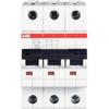 ABB S200 S203 Range 3P Miniature Circuit Breaker S200 S203 C Type MCB 1 2 3 4 6 10 16 20 25 32 40 50 63A(16A)