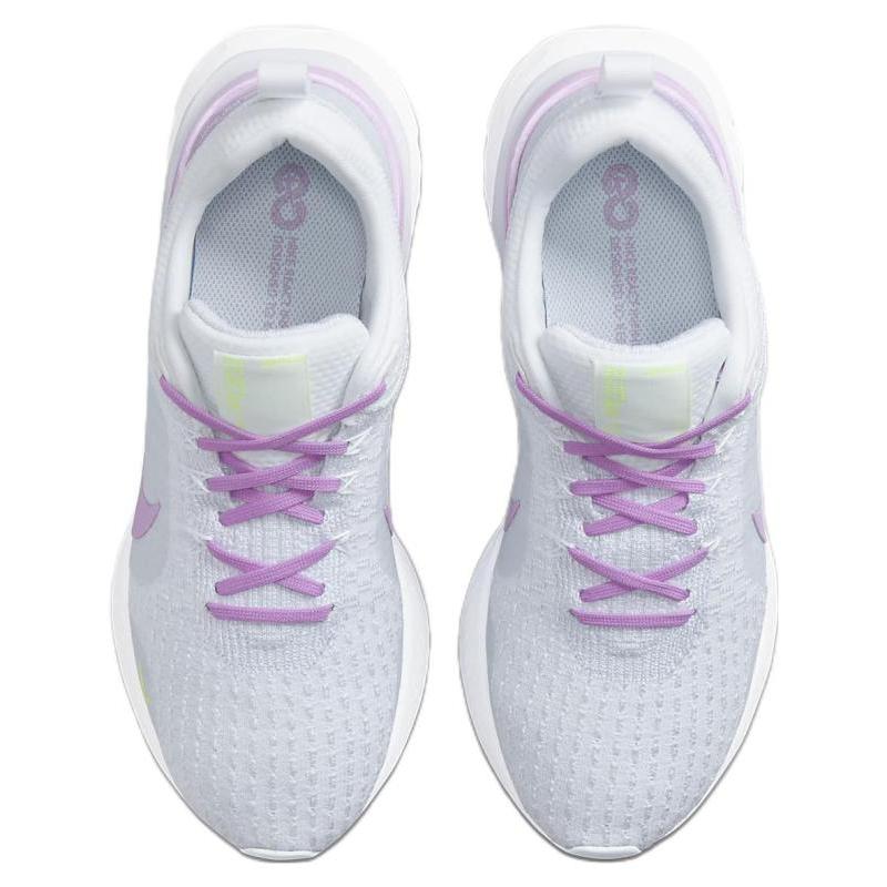 Nike Женские кроссовки React Infinity Run Flyknit 3 'Grey Rush Fuchsia' DZ3016-100