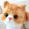 Рыжий кот Американская короткошерстная плюшевая игрушка Как настоящий Милый маленький котенок Разноцветные кошки Кукла Полосатый Милый Плюшевый подарок детям