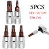 5*/ Torx Screwdriver Bits 1/4 Inch Drive Socket Head Tools T15/T20/T25/T30/T40#