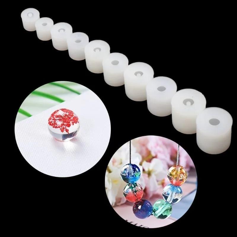 Сделай сам Круглые Квадратные Бусины Изготовление Ювелирных Изделий Форма для Литья из Смолы Простая и Удобная