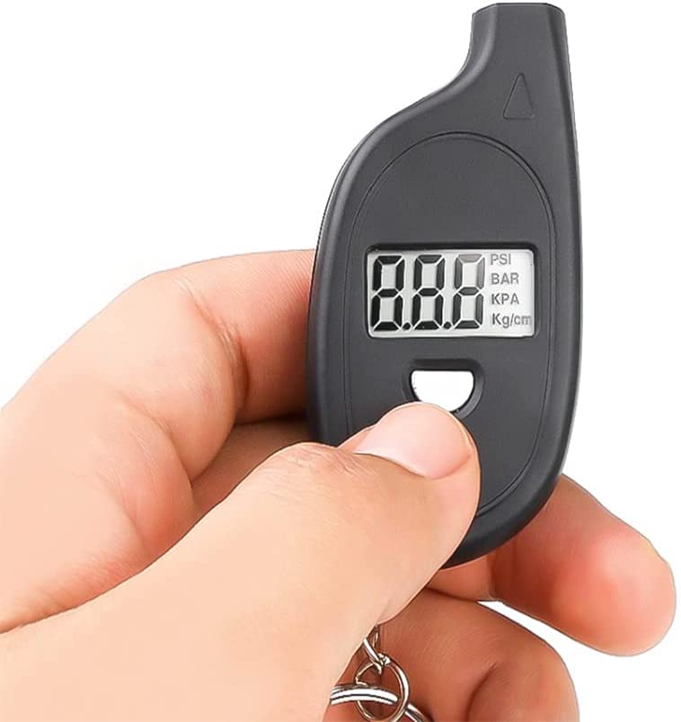 Mini Digital Lcd Display Tire Gauge Car Mini Keychain Tire Air Pressure Tester Meter Auto Car Motorcycle Tire Safety Alarm