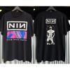 NIN Nine Inch Nails Pretty Hate Machine Футболка Мужская и Женская с коротким рукавом Фирменные футболки Летний Топ Винтажная Группа Уличная одежда