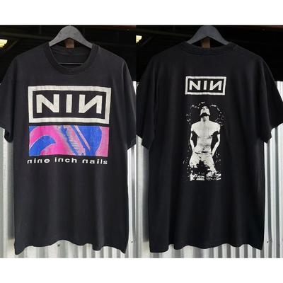 NIN Nine Inch Nails Pretty Hate Machine Футболка Мужская и Женская с коротким рукавом Фирменные футболки Летний Топ Винтажная Группа Уличная одежда