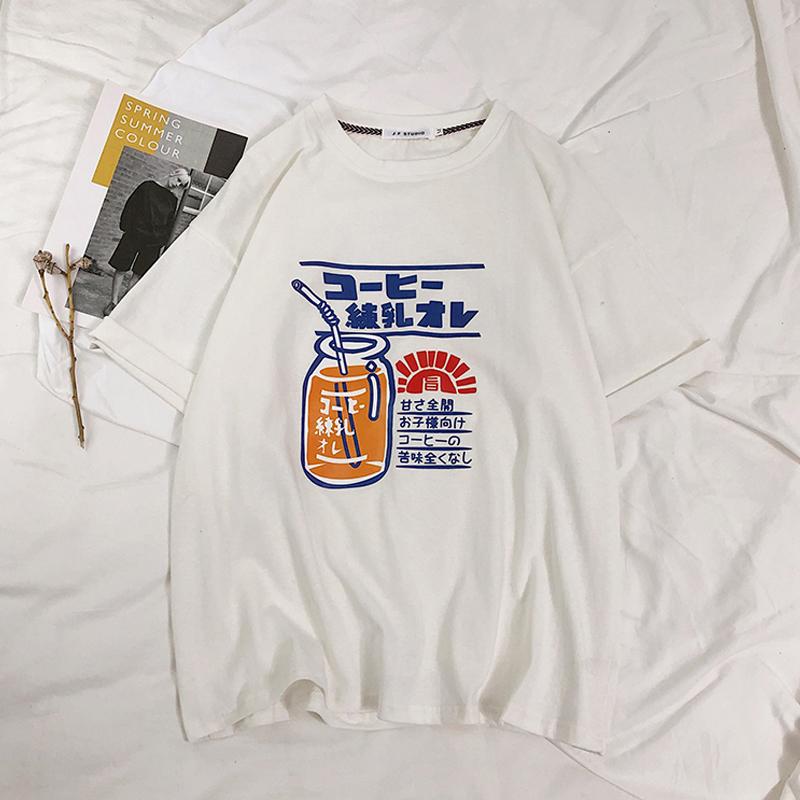 Хлопковая футболка большого размера для женщин, свободного кроя, корейский стиль, топ-накидка, летняя мода, одежда большого размера