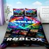 Подарки для детей Roblox Пододеяльник Мультяшный Комплект постельного белья Roblox Дышащий Удобный Пододеяльник Для декора спальни Общежитие