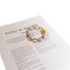 Gardenia Bloom Natural Yellow Crystal Beaded Bracelet Fashion Jewelry Women