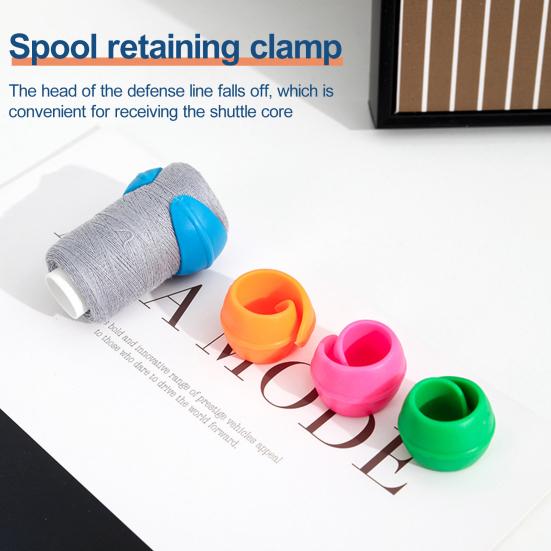 10/100 шт. эластичный скрученный держатель для ниток, многоразовый, с большой прочностью, сохраняет катушку с нитью в чистоте и организованности, швейная и вышивальная машина