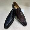 Модная мужская обувь из натуральной кожи для формальных мероприятий, с заостренным носком, на шнуровке, офисные оксфорды для бизнеса, черная, коричневая, банкетная обувь