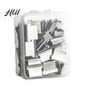 Strong Clip Fasteners Paper Binder Push Refills, Reusable Stainless Steel Binding Clips Non-damaging for Office File Organization, Long Tail Document